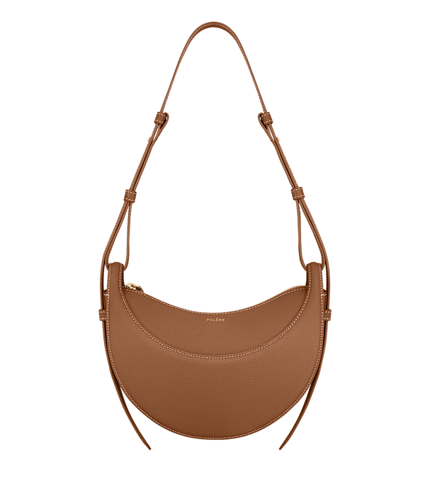 Numéro Dix — Cuir Grainé Camel — vue de face, cuir grainé