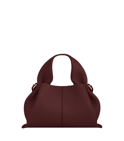 Numéro Neuf Mini — Cuir Grainé Cerise Noire