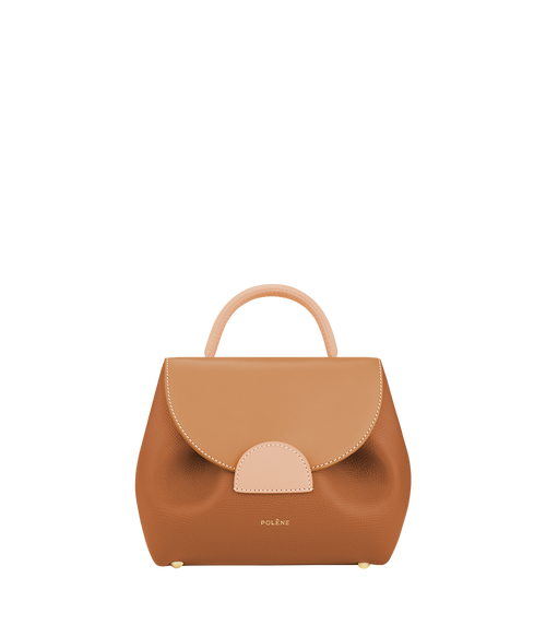 Numéro Un Nano Trio — Cuir Grainé Camel
